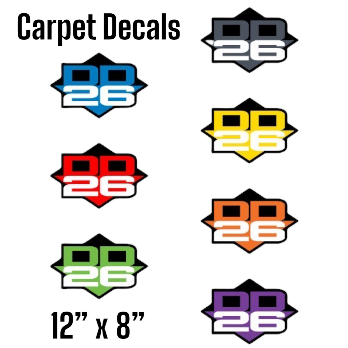 700-236 Megabass Carpet Graphic Decal Sticker for Fishing Bass Boats