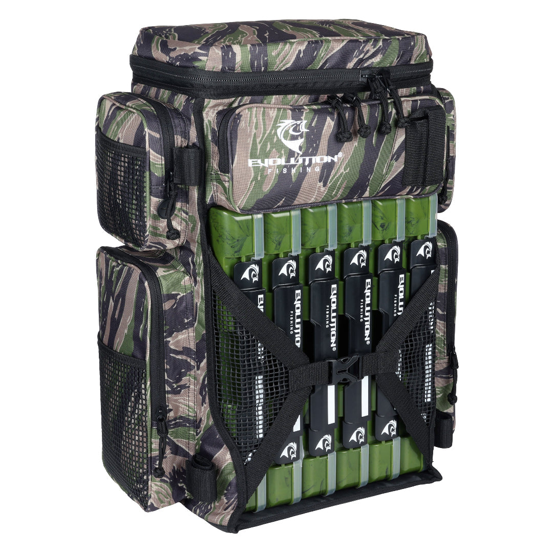 Evolution Fishing 3700 Drift Series Tackle Backpack - Coyote