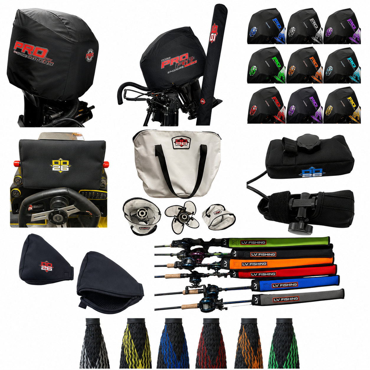 High Quality Covers for Outboard Engines, Graphs, Transducers, Props and Fishing Rods