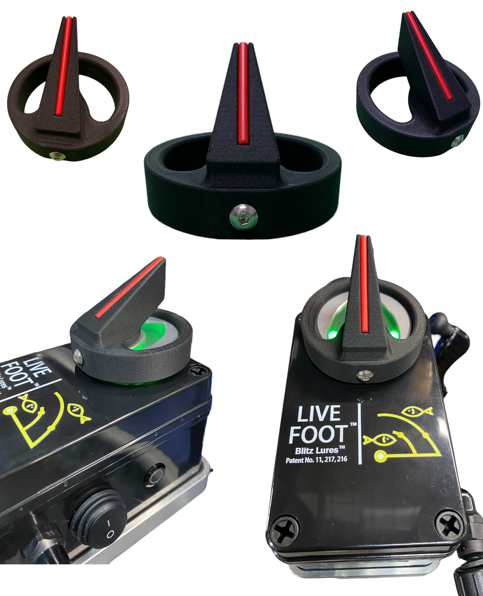 Raised Directional Indicator for the Blitz Lures Live Foot