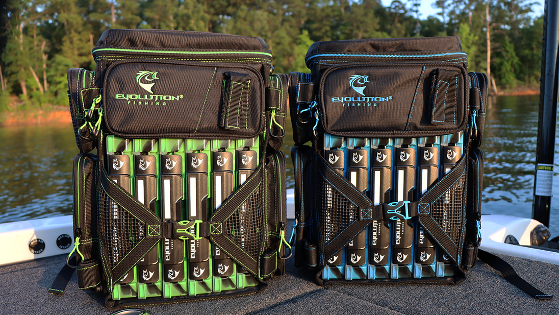 Evolution Fishing 3600 Drift Series Tackle Backpack Blue