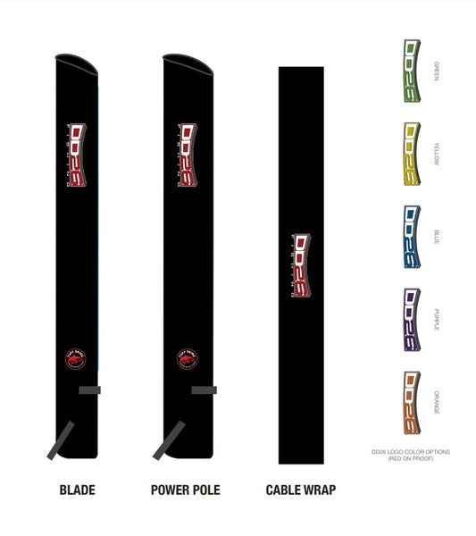 DD26 Fishing Protective Covers for the Power Pole Blade Series (set of left and right)