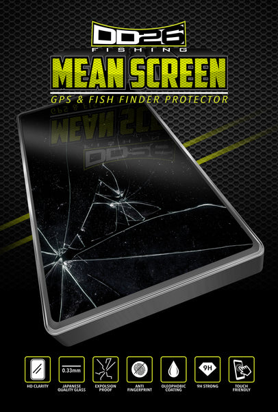 DD26 Fishing Mean Screen Anti Glare tempered glass that fits the Humminbird Helix 10 all Gens & Helix 9 Gen 1 & 2
